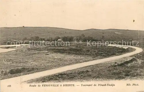 Ferryville_Menzel Bourguiba Route a Bizerte Tournant de l Oued Tindja Ferryville