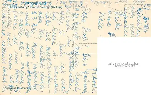 Brueckenberg Kirche Wang im Riesengebirge Brueckenberg