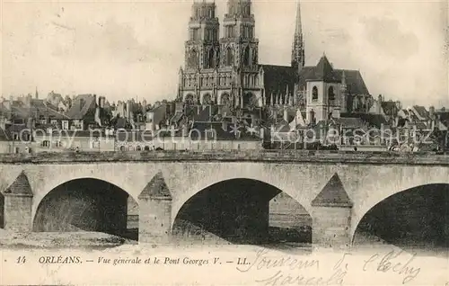 Orleans_Loiret Vue generale et Pont Goerges Basilique Orleans_Loiret