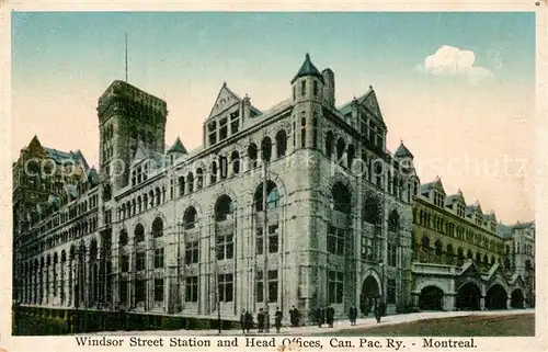Montreal_Quebec Windsor Street Station and Head Offices Montreal Quebec