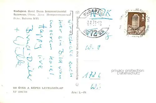 Budapest Hotel Duna Intercontinental Fahrgastschiff Donau Budapest