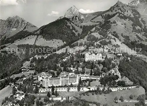 Caux_VD Grand Hotel Fliegeraufnahme Caux_VD