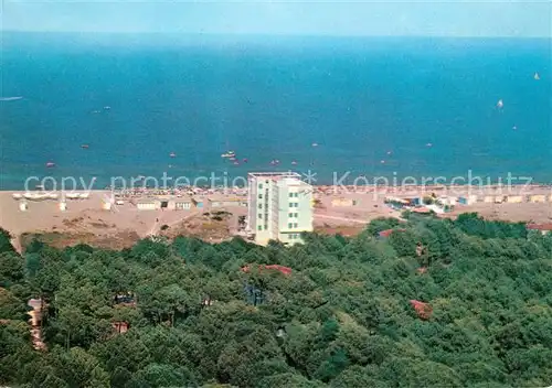 Milano_Marittima Fliegeraufnahme Hotel Ariston Strand Milano_Marittima