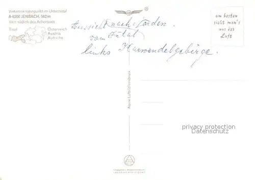 Jenbach_Tirol Fliegeraufnahme Unterinntal Rofangebirge Jenbach Tirol