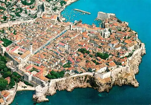 Dubrovnik_Ragusa Fliegeraufnahme Dubrovnik Ragusa