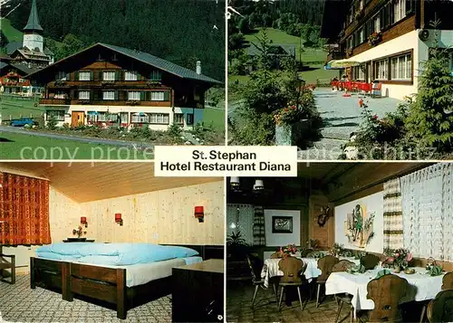 St_Stephan_BE Hotel Restaurant Diana Zimmer Gaststube St_Stephan_BE