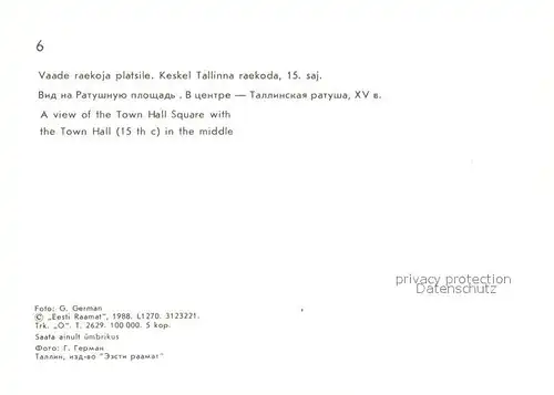 Tallinn Air view of the Town Hall Square with the Town Hall  Tallinn