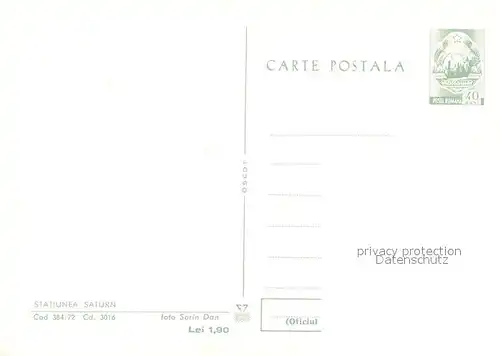 AK / Ansichtskarte Statiunea_Saturn Strandpartie Hotels Statiunea Saturn