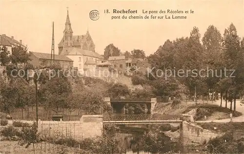 AK / Ansichtskarte Rochefort Le pont des Recolets et le pont du chemin de fer sur La Lomme Rochefort