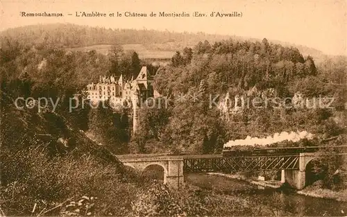 AK / Ansichtskarte Remouchamps_Liege Ambleve et le Chateau de Montjardin Remouchamps Liege