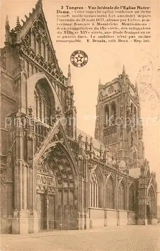 AK / Ansichtskarte Tongres Vue laterale de lEglise Notre Dame Tongres