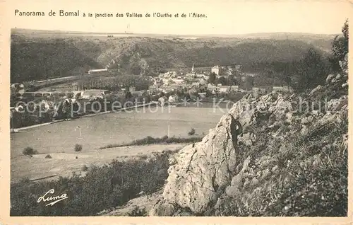 AK / Ansichtskarte Bomal sur Ourthe Panorama a la jonction des Vallees de l Ourthe Bomal sur Ourthe