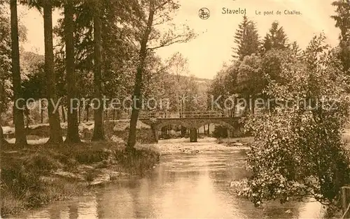 AK / Ansichtskarte Stavelot Le pont de Challes Stavelot