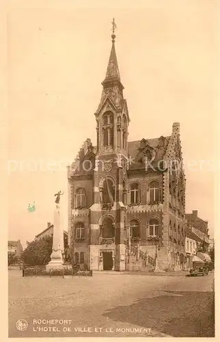 AK / Ansichtskarte Rochefort Hotel de Ville et le Monument Rochefort