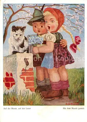 AK / Ansichtskarte Arnulf Auf der Mauer auf der Lauer Dennoch Verlag Nr. 129 