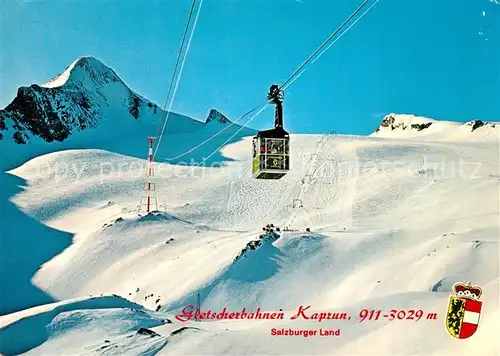 AK / Ansichtskarte Seilbahn Gletscherbahnen Kaprun Kitzsteinhorn Schmiedinger Gletscherlift Seilbahn
