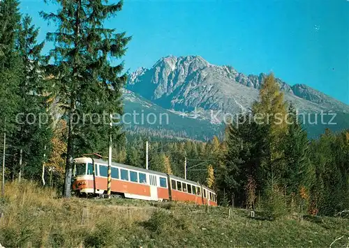 AK / Ansichtskarte Eisenbahn Jesen vo Vysokych Tatrach Eisenbahn