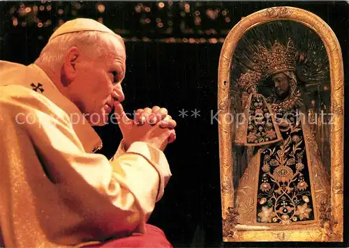 AK / Ansichtskarte Papst Johannes Paul II. Gnadenbild Mutter Gottes Alt?tting 