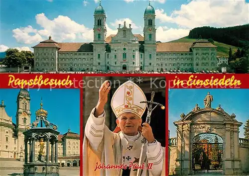 AK / Ansichtskarte Papst Johannes Paul II Einsiedeln  