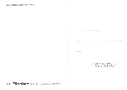 AK / Ansichtskarte Viadukte_Viaduc Langwieserviadukt Arosa 