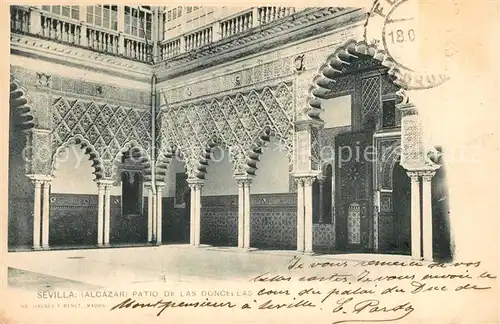 AK / Ansichtskarte Sevilla_Andalucia Alcazar Patio de las Doncellas Sevilla_Andalucia