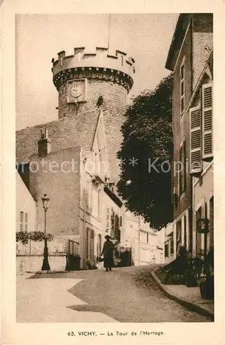 AK / Ansichtskarte Vichy_Allier Tour de l Horloge Vichy Allier