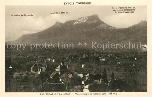 AK / Ansichtskarte Challes les Eaux Vue generale et Granier Challes les Eaux