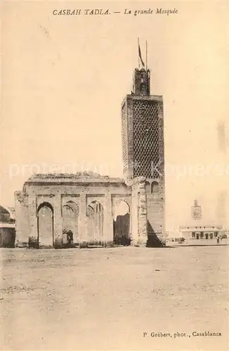 AK / Ansichtskarte Casbah_Tadla La Grande Mosquee Casbah_Tadla