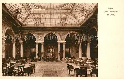 AK / Ansichtskarte Milano Hotel Continental Milano