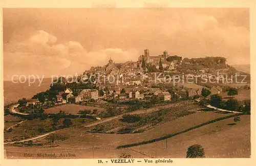 AK / Ansichtskarte Vezelay Vue generale Vezelay