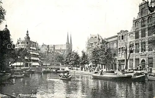 AK / Ansichtskarte Amsterdam_Niederlande Singel b n Koningsplein Amsterdam_Niederlande