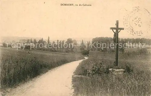 AK / Ansichtskarte Domremy la Pucelle_Vosges Panorama vu du Calvaire Croix Domremy la Pucelle_Vosges