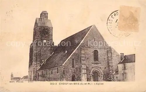 AK / Ansichtskarte Choisy en Brie Eglise Choisy en Brie