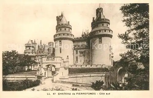 AK / Ansichtskarte Pierrefonds_Oise Chateau cote sud Pierrefonds Oise