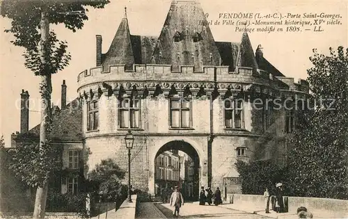 AK / Ansichtskarte Vendome Porte Saint Georges Hotel de Ville Monument historique XVe siecle Vendome