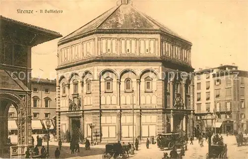 AK / Ansichtskarte Firenze_Toscana Il Battistereo Firenze Toscana