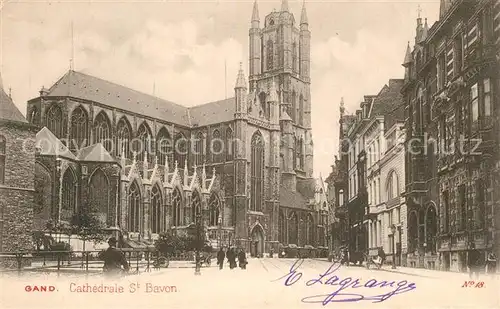 AK / Ansichtskarte Gand_Belgien Cathedrale Saint Bavon Gand Belgien