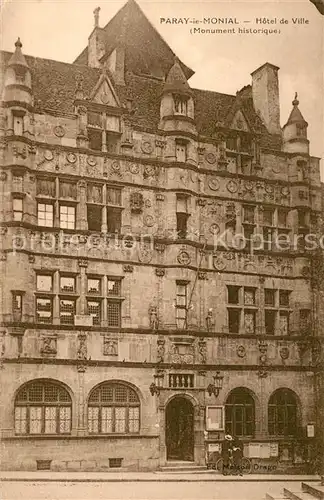 AK / Ansichtskarte Paray le Monial Hotel de Ville monument historique Paray le Monial
