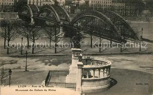 AK / Ansichtskarte Lyon_France Monument des Enfants du Rhone Lyon France