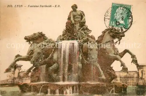AK / Ansichtskarte Lyon_France Fontaine Bartholdi Lyon France