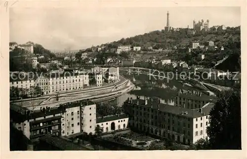 AK / Ansichtskarte Lyon_France Quais de la Saone et la Colline de Fourviere Lyon France