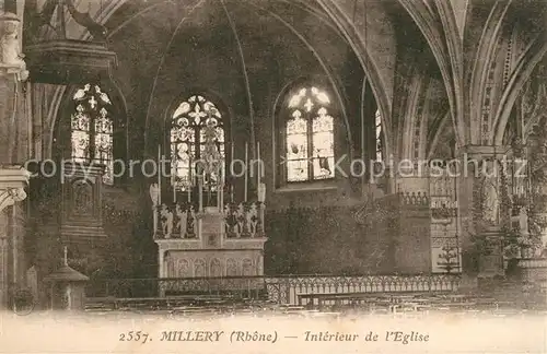 AK / Ansichtskarte Millery_Lyon Interieur de l Eglise Millery_Lyon