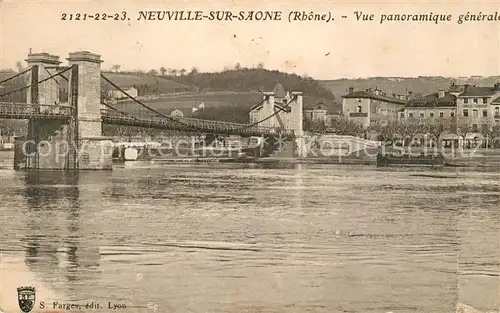 AK / Ansichtskarte Neuville sur Saone Vue panoramique generale Pont Neuville sur Saone
