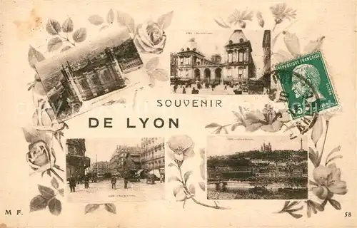 AK / Ansichtskarte Lyon_France Impressions de la ville des fleurs Lyon France