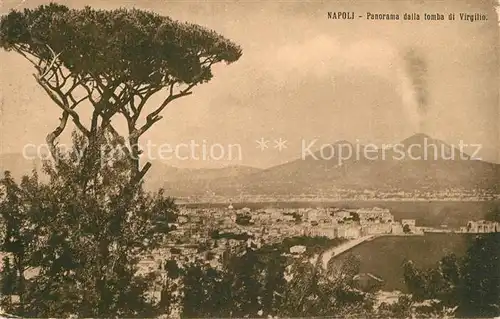 AK / Ansichtskarte Napoli_Neapel Panorama dalla tomba di Virgilio Napoli Neapel