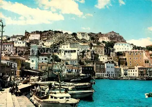 AK / Ansichtskarte Hydra Hafen Uferweg Hydra