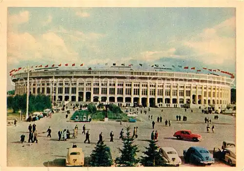 AK / Ansichtskarte Moskau_Moscou Zenrallstadion Lenin Moskau Moscou