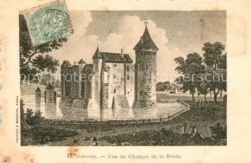 AK / Ansichtskarte Gironde sur Dropt Chateau de la Brede Gironde sur Dropt