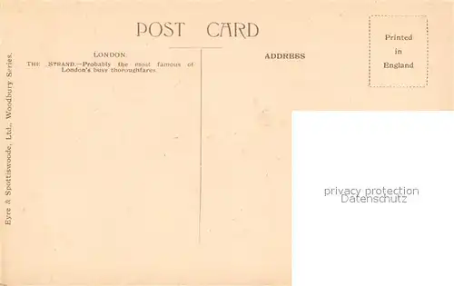 London The Strand Traffic London
