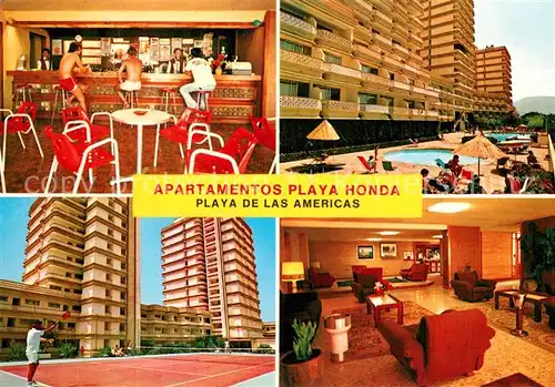 AK / Ansichtskarte Playa_de_las_Americas Apartamentos Playa Honda Tennis Playa_de_las_Americas